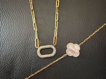 CHARLES GARNIER - Lot de bijoux en vermeil...