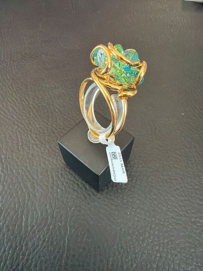 MARAZZINI - Lot de bijoux en métal rhodié...