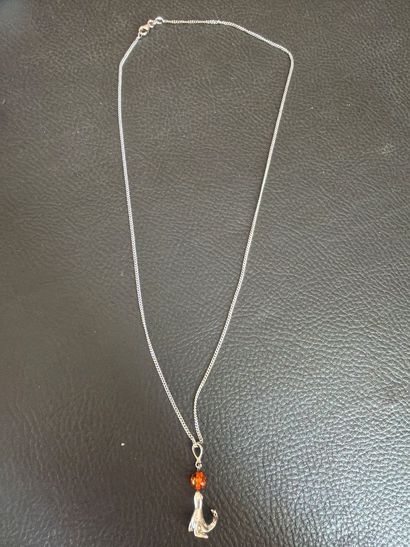 Chaîne à maille gourmette en argent 925‰,...