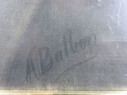 BALBON A. Portrait d'Alfred Boucher, sculpteur...