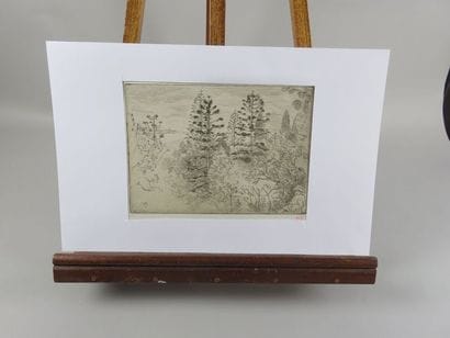 BEAUFRÈRE Adolphe, 1876-1960 Les araucarias...