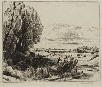 BEAUFRÈRE Adolphe, 1876-1960 Maisons ombragées,...