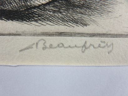 BEAUFRÈRE Adolphe, 1876-1960 Maisons ombragées,...