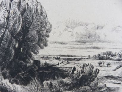 BEAUFRÈRE Adolphe, 1876-1960 Maisons ombragées,...