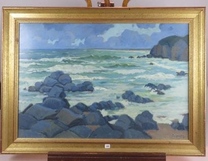 PÉRADON Pierre-Edmond, 1893-1981 Vagues à...