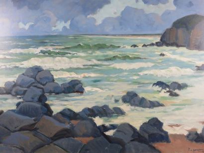 PÉRADON Pierre-Edmond, 1893-1981 Vagues à...