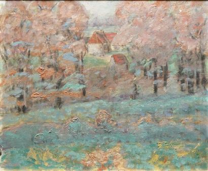 QUINQUAUD Anna, 1890-1984 Paysage aux arbres...