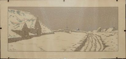 RIVIÈRE Henri, 1864-1951 La neige, planche...