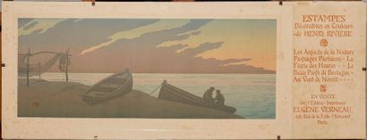 RIVIÈRE Henri, 1864-1951 Le soir, 1906, affichette...
