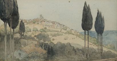 SCOTT Georges, 1873-1942 Village fortifié...