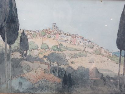 SCOTT Georges, 1873-1942 Village fortifié...