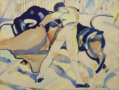 SMIRNOFF Boris, 1895-1976 Corrida, 1926 aquarelle...