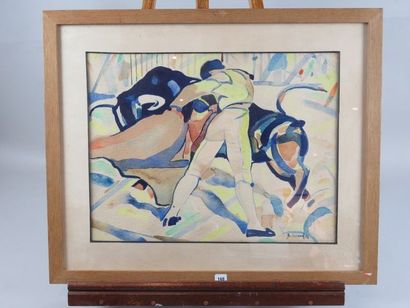 SMIRNOFF Boris, 1895-1976 Corrida, 1926 aquarelle...