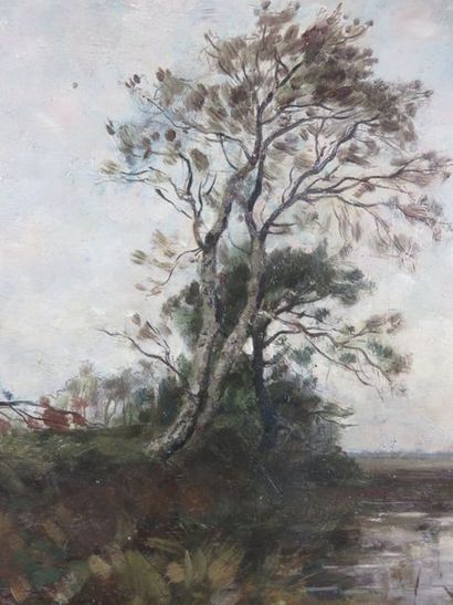 STENGELIN Alphonse, 1852-1938 Paysage à la...
