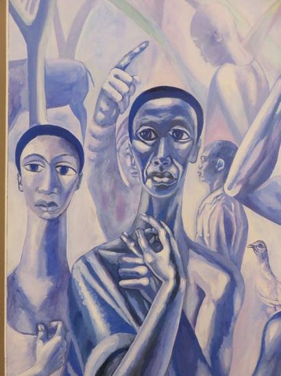 TCHEBETCHOU René, né en 1954 Personnages,...