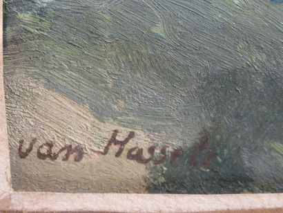 VAN HASSELT Willem, 1882-1963 Paysage à Mantes...