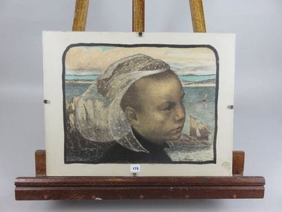 WERY Émile Auguste, 1868-1935 Bretonne à...