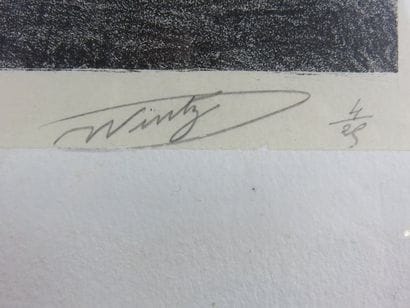 WINTZ Raymond, 1884-1956 Le départ des pêcheurs,...