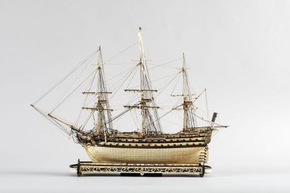 Maquette de Ponton d'un vaisseau de ligne...