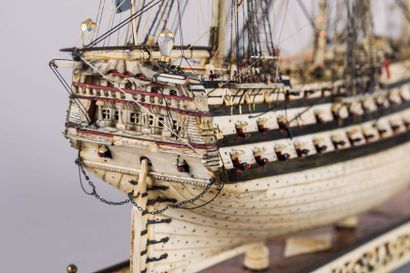 Maquette de Ponton d'un vaisseau de ligne...