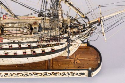 Maquette de Ponton d'un vaisseau de ligne...
