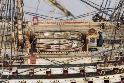 Maquette de Ponton d'un vaisseau de ligne...