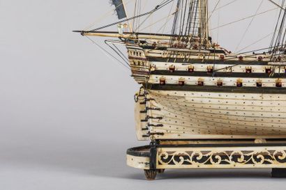 Maquette de Ponton d'un vaisseau de ligne...