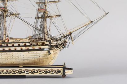 Maquette de Ponton d'un vaisseau de ligne...
