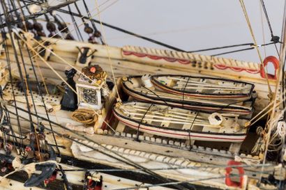 Maquette de Ponton d'un vaisseau de ligne...