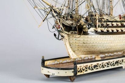 Maquette de Ponton d'un vaisseau de ligne...