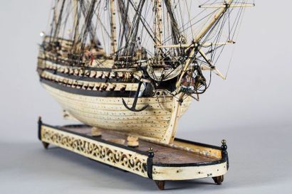 Maquette de Ponton d'un vaisseau de ligne...