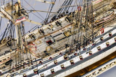 Maquette de Ponton d'un vaisseau de ligne...