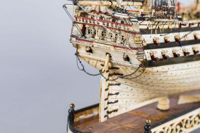 Maquette de Ponton d'un vaisseau de ligne...