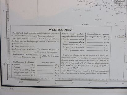 Carte particulière des Côtes de France, passage...