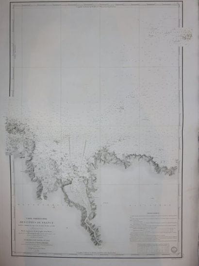 Carte particulière des Côtes de France, partie...