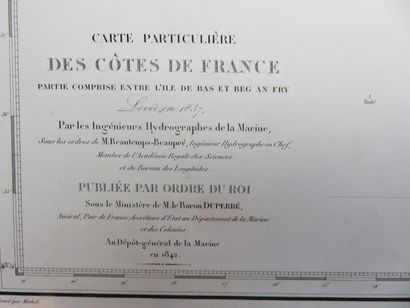 Carte particulière des Côtes de France, partie...
