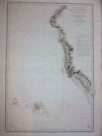 Carte particulière des Côtes de France, passage...