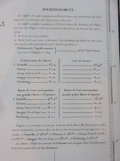 Carte particulière des Côtes de France, passage...