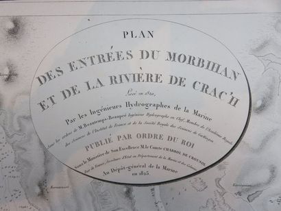 Plan des Entrées du Morbihan et de la rivière...