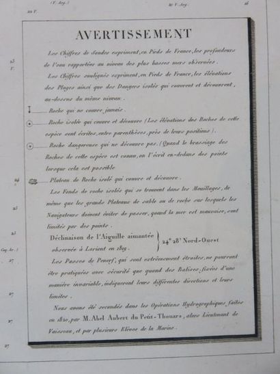 Plan de la Rade et du Port de Penerf - Levé...