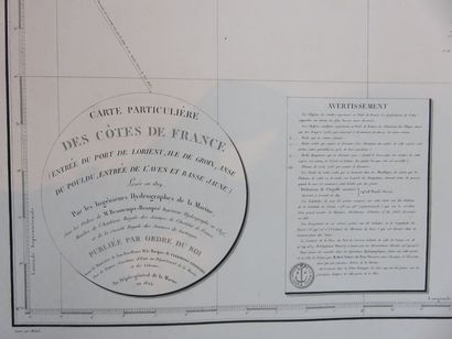Carte particulière des Côtes de France, Entrée...
