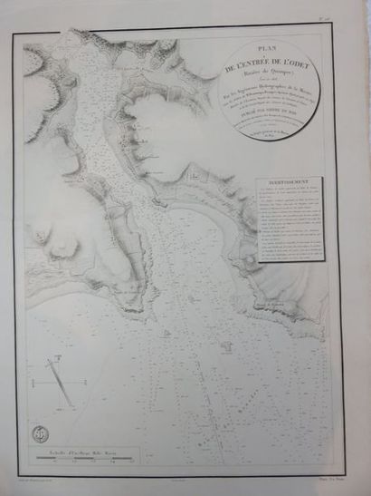 Plan de l'Entrée de l'Odet, Rivière de Quimper...