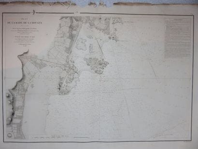 Plan de la Rade de la Hougue - Levé en 1833...