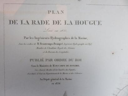 Plan de la Rade de la Hougue - Levé en 1833...