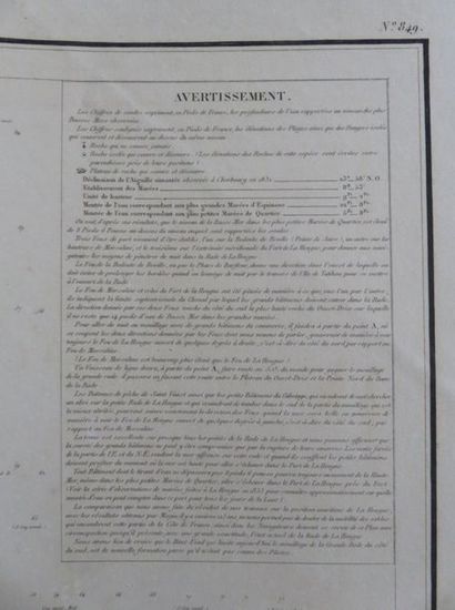 Plan de la Rade de la Hougue - Levé en 1833...