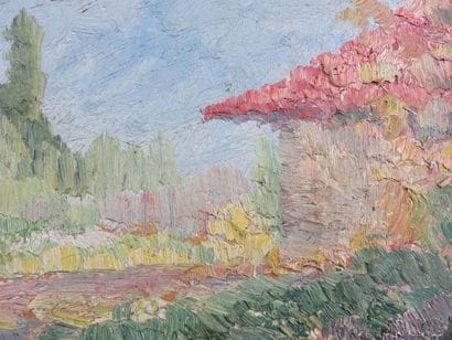 BOUCHER Alfred, 1850-1934 Paysage de Provence...