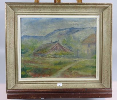 BOUCHER Alfred, 1850-1934 Paysage de Provence,...
