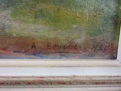 BOUCHER Alfred, 1850-1934 Paysage de Provence,...