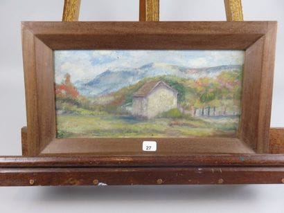 BOUCHER Alfred, 1850-1934 Paysage devant...