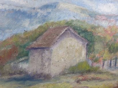 BOUCHER Alfred, 1850-1934 Paysage devant...